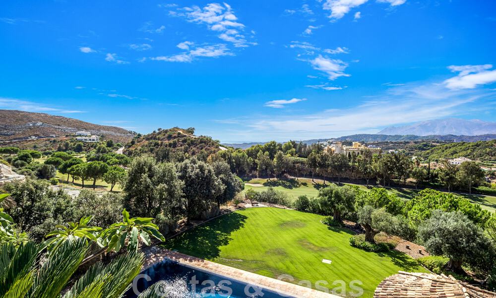 Formidable, Mediterranean family villa for sale with panoramic views in high-end golf resort in Benahavis - Marbella 45797