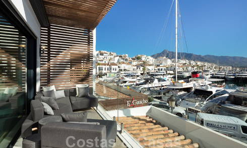 Modern renovated luxury apartment for sale, frontline in Puerto Banus' iconic marina, Marbella 46269
