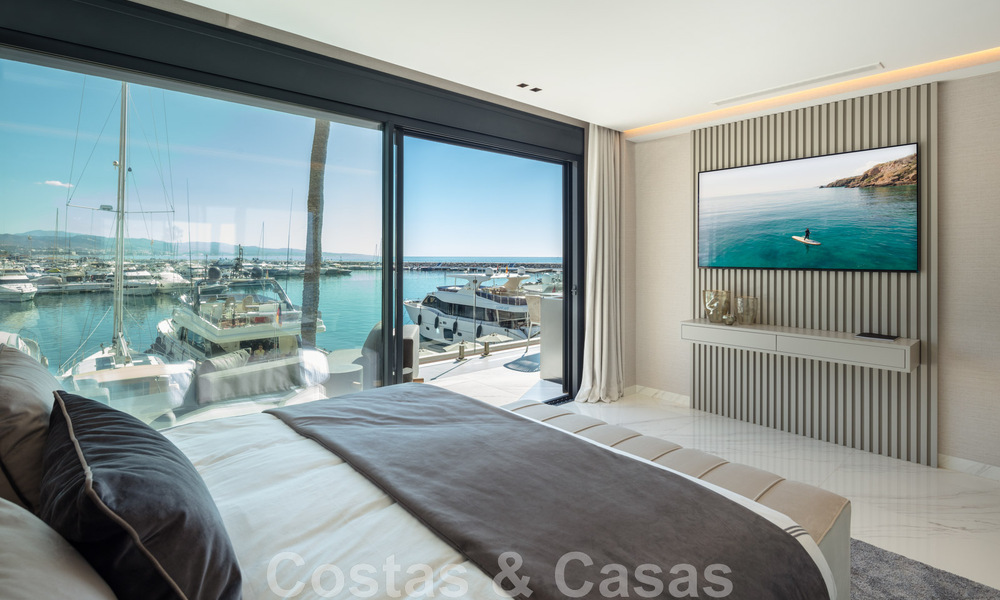 Modern renovated luxury apartment for sale, frontline in Puerto Banus' iconic marina, Marbella 46278
