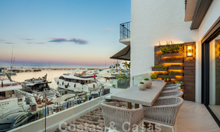 Modern renovated luxury apartment for sale, frontline in Puerto Banus' iconic marina, Marbella 46286 