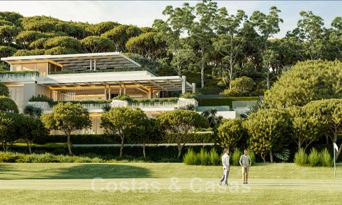 Plot + exclusive building project for sale for an impressive designer villa, adjacent to La Quinta Golf course in Benahavis - Marbella 46454