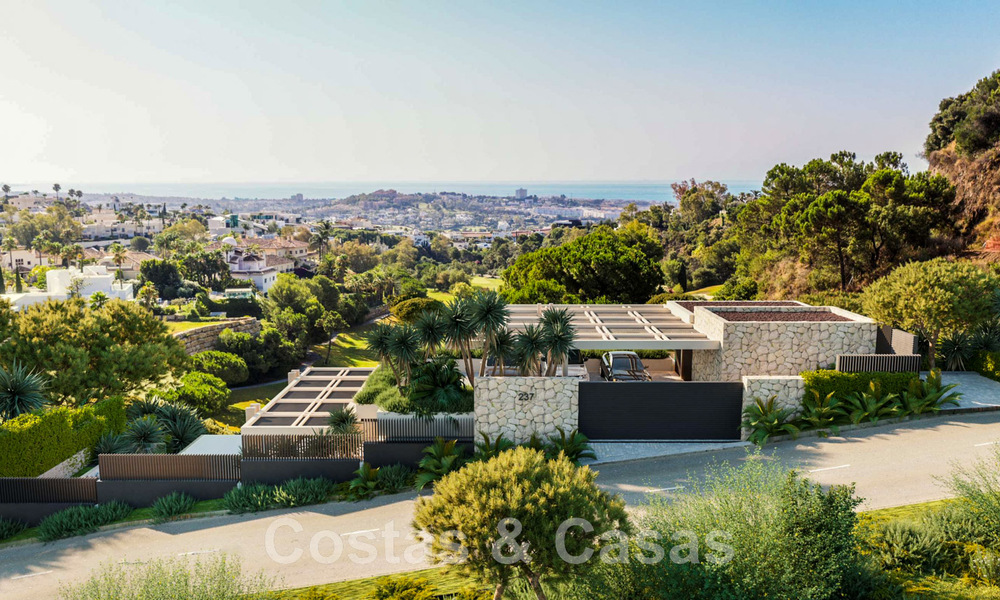 Plot + exclusive building project for sale for an impressive designer villa, adjacent to La Quinta Golf course in Benahavis - Marbella 46455