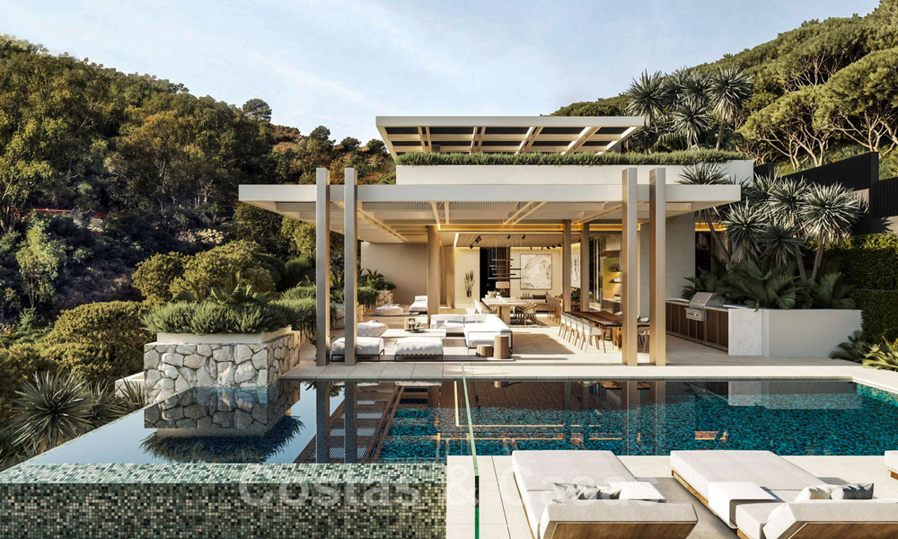 Plot + exclusive building project for sale for an impressive designer villa, adjacent to La Quinta Golf course in Benahavis - Marbella 46457