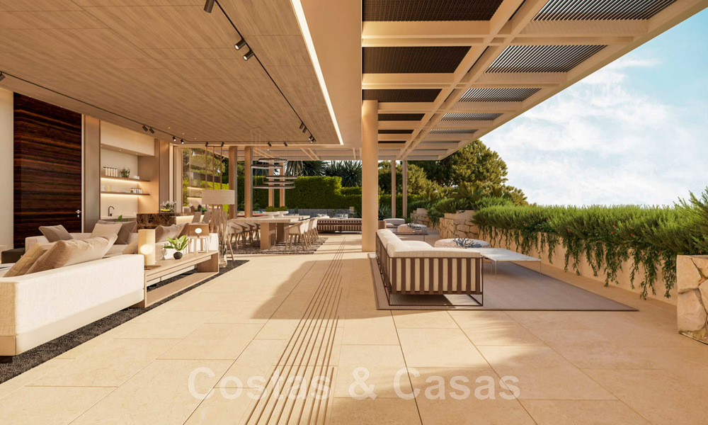 Plot + exclusive building project for sale for an impressive designer villa, adjacent to La Quinta Golf course in Benahavis - Marbella 46462