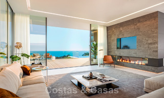 Plot + modern new villa with sea view in a luxury residential project for sale, close to the beach in Manilva, Costa del Sol 46466 