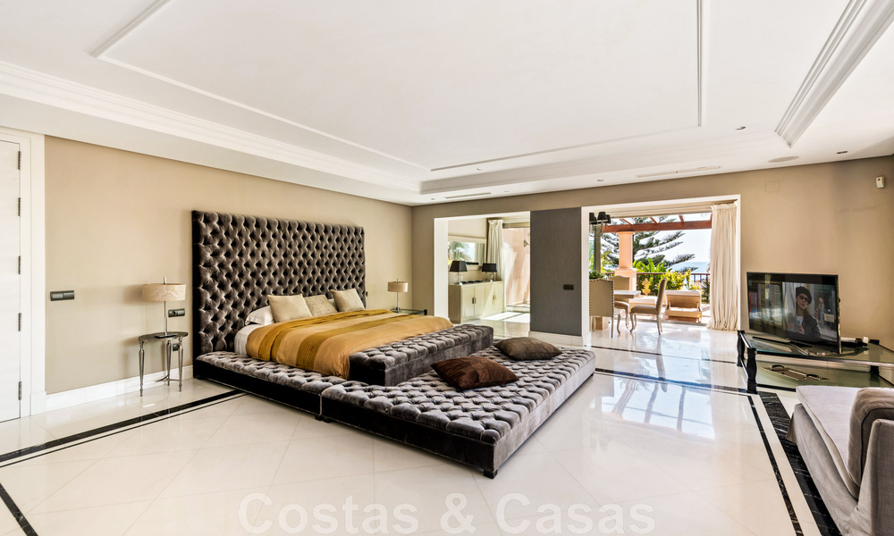 Spacious duplex, double, ground floor apartment in a frontline beach complex within walking distance to Puerto Banus, Marbella 46755