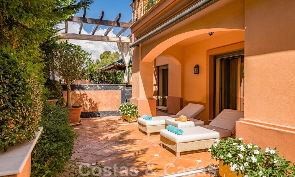 Spacious duplex, double, ground floor apartment in a frontline beach complex within walking distance to Puerto Banus, Marbella 46758