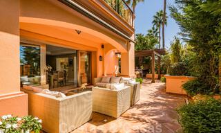 Spacious duplex, double, ground floor apartment in a frontline beach complex within walking distance to Puerto Banus, Marbella 46764 