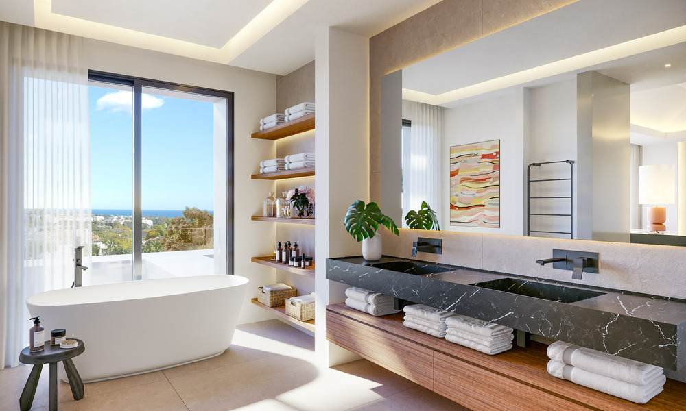 Contemporary, architectural luxury villa for sale within walking distance of La Quinta Golf Club in Benahavis - Marbella 45753