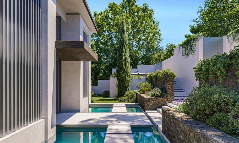 Contemporary, architectural luxury villa for sale within walking distance of La Quinta Golf Club in Benahavis - Marbella 45755