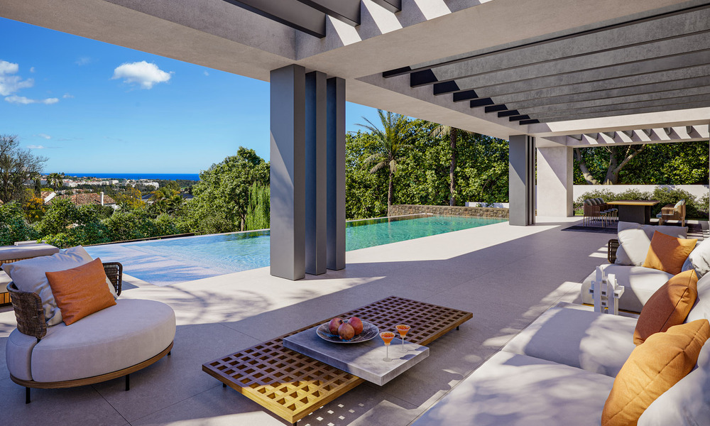 Contemporary, architectural luxury villa for sale within walking distance of La Quinta Golf Club in Benahavis - Marbella 45757