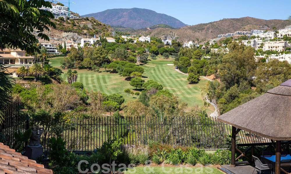 Unique, Mediterranean luxury villa for sale with golf course views in coveted residential area in La Quinta, Benahavis - Marbella 48490