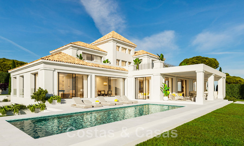 Designer villa for sale surrounded by golf courses in Nueva Andalucia's golf valley, Marbella 46008