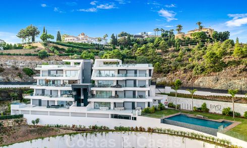 Move-in ready, contemporary 3-bedroom apartment for sale with sweeping sea views in the hills of Benahavis - Marbella 46133
