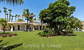 Traditional, Spanish luxury villa for sale, on second-line golf in prestigious residential area in Nueva Andalucia, Marbella 46501 