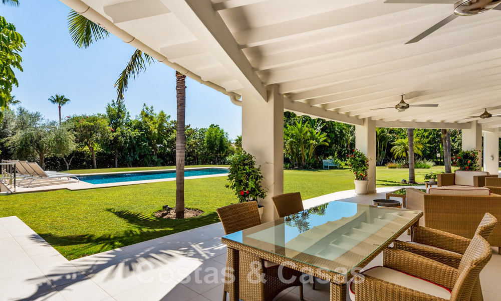 Traditional, Spanish luxury villa for sale, on second-line golf in prestigious residential area in Nueva Andalucia, Marbella 46503