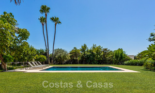 Traditional, Spanish luxury villa for sale, on second-line golf in prestigious residential area in Nueva Andalucia, Marbella 46504 