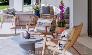 Traditional, Spanish luxury villa for sale, on second-line golf in prestigious residential area in Nueva Andalucia, Marbella 775939 