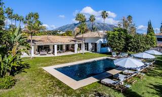 Traditional, Spanish luxury villa for sale, on second-line golf in prestigious residential area in Nueva Andalucia, Marbella 775953 