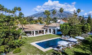 Traditional, Spanish luxury villa for sale, on second-line golf in prestigious residential area in Nueva Andalucia, Marbella 775955 