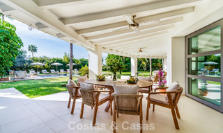 Traditional, Spanish luxury villa for sale, on second-line golf in prestigious residential area in Nueva Andalucia, Marbella 775977 