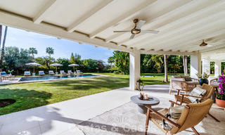 Traditional, Spanish luxury villa for sale, on second-line golf in prestigious residential area in Nueva Andalucia, Marbella 775979 