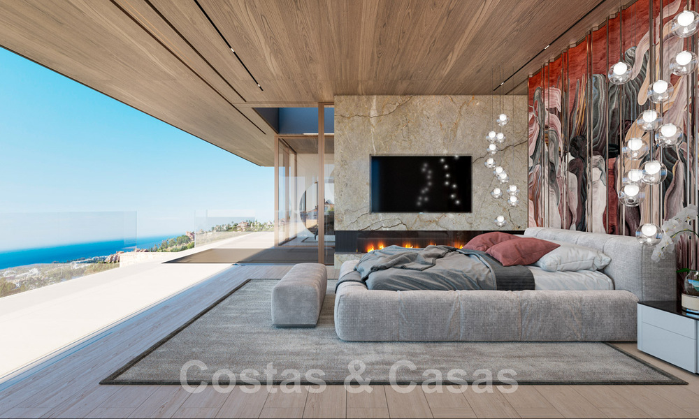 Majestic, contemporary new villa for sale with sublime sea views in the hills of La Quinta in Benahavis - Marbella 46439