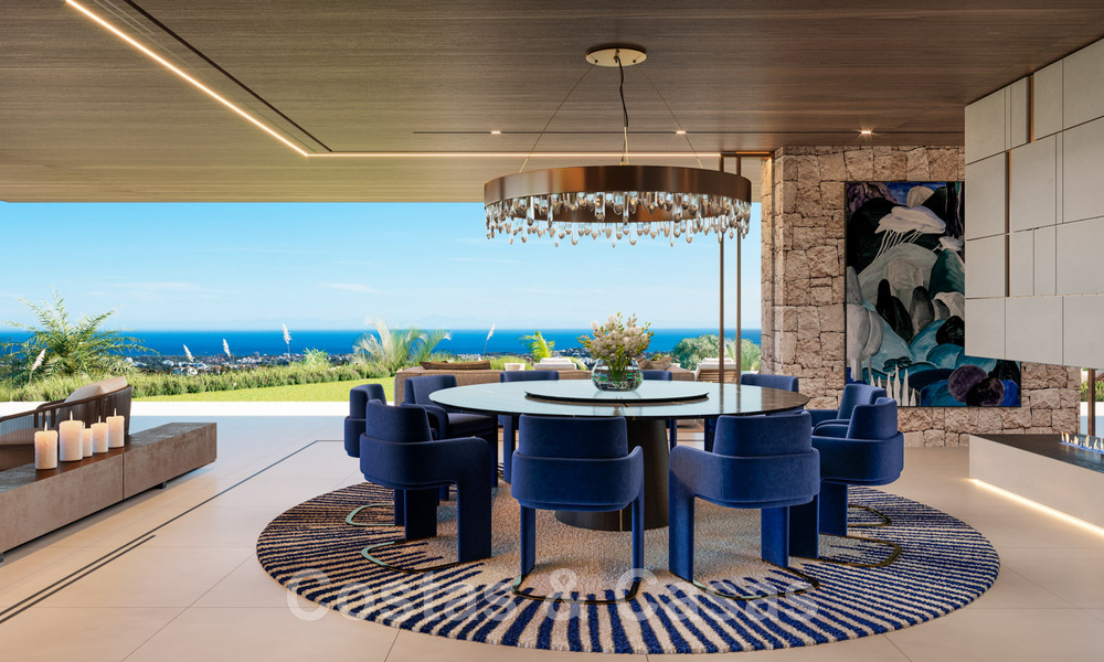 Majestic, contemporary new villa for sale with sublime sea views in the hills of La Quinta in Benahavis - Marbella 46441