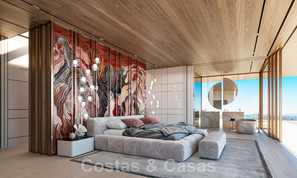 Majestic, contemporary new villa for sale with sublime sea views in the hills of La Quinta in Benahavis - Marbella 46448