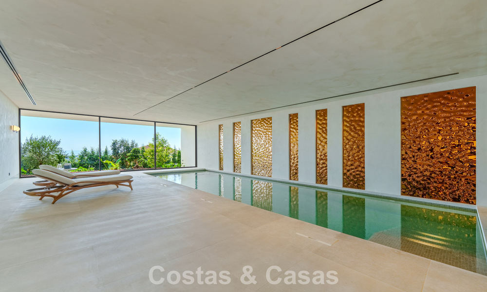 Majestic, contemporary new villa for sale with sublime sea views in the hills of La Quinta in Benahavis - Marbella 786676