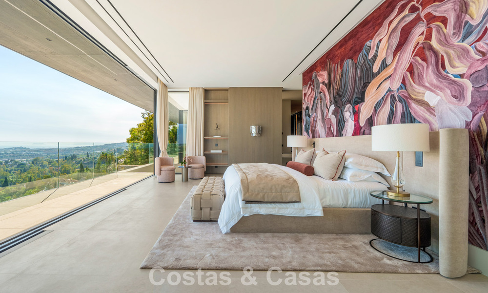 Majestic, contemporary new villa for sale with sublime sea views in the hills of La Quinta in Benahavis - Marbella 786689