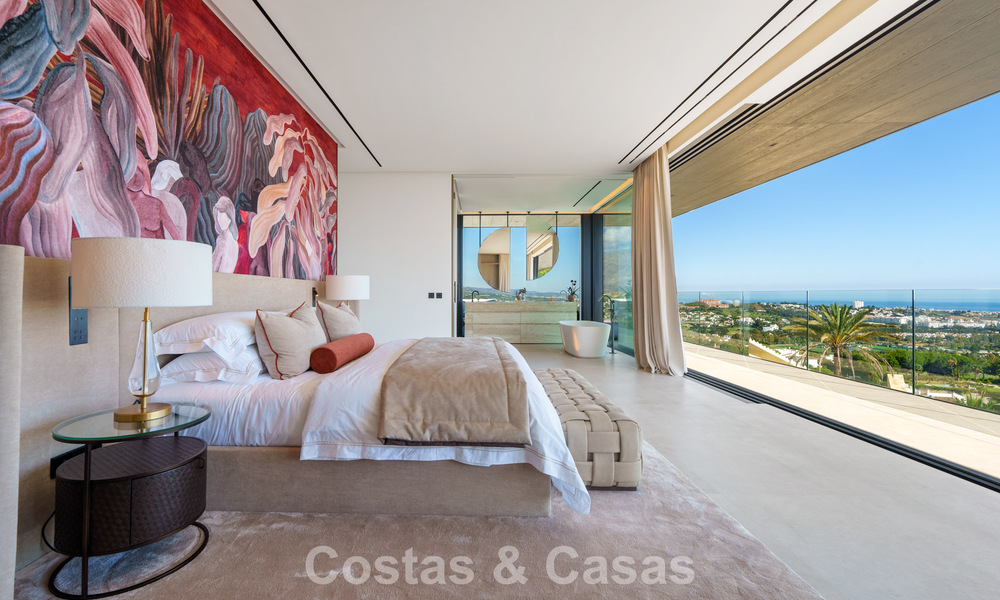 Majestic, contemporary new villa for sale with sublime sea views in the hills of La Quinta in Benahavis - Marbella 786690