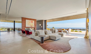 Majestic, contemporary new villa for sale with sublime sea views in the hills of La Quinta in Benahavis - Marbella 786696 