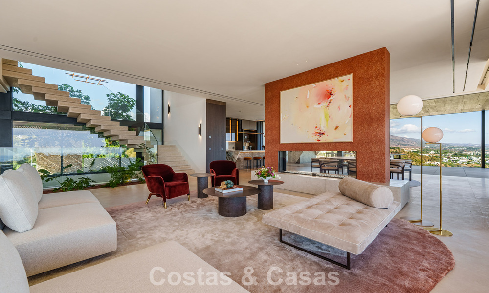 Majestic, contemporary new villa for sale with sublime sea views in the hills of La Quinta in Benahavis - Marbella 786706