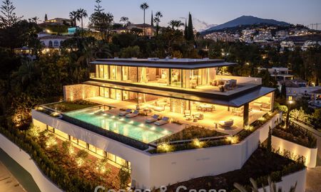 Majestic, contemporary new villa for sale with sublime sea views in the hills of La Quinta in Benahavis - Marbella 786710