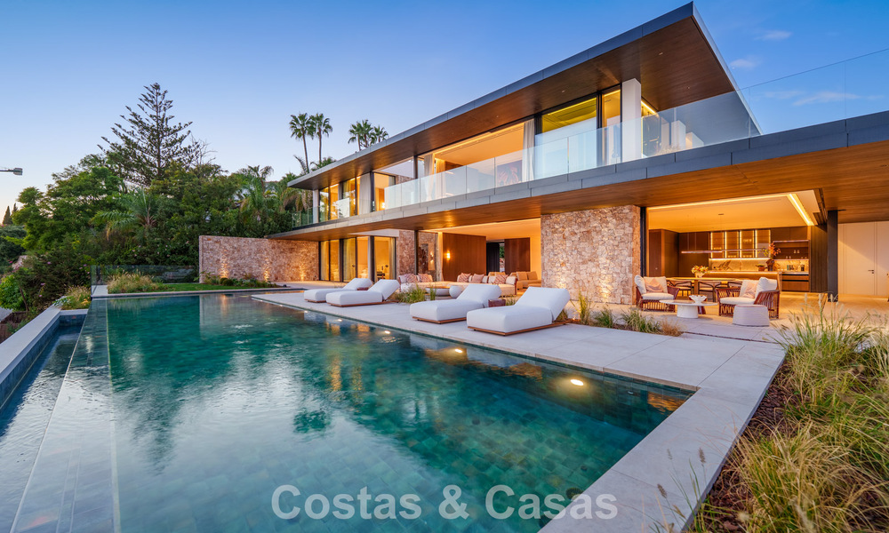 Majestic, contemporary new villa for sale with sublime sea views in the hills of La Quinta in Benahavis - Marbella 786713