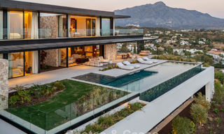Majestic, contemporary new villa for sale with sublime sea views in the hills of La Quinta in Benahavis - Marbella 786723 