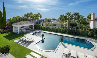 Spectacular luxury villa for sale in a Mediterranean architectural style in the prestigious Sierra Blanca villa district on Marbella's Golden Mile 46233 