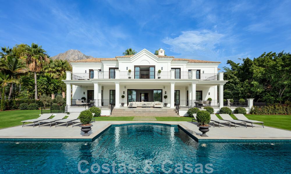 Spectacular luxury villa for sale in a Mediterranean architectural style in the prestigious Sierra Blanca villa district on Marbella's Golden Mile 46247