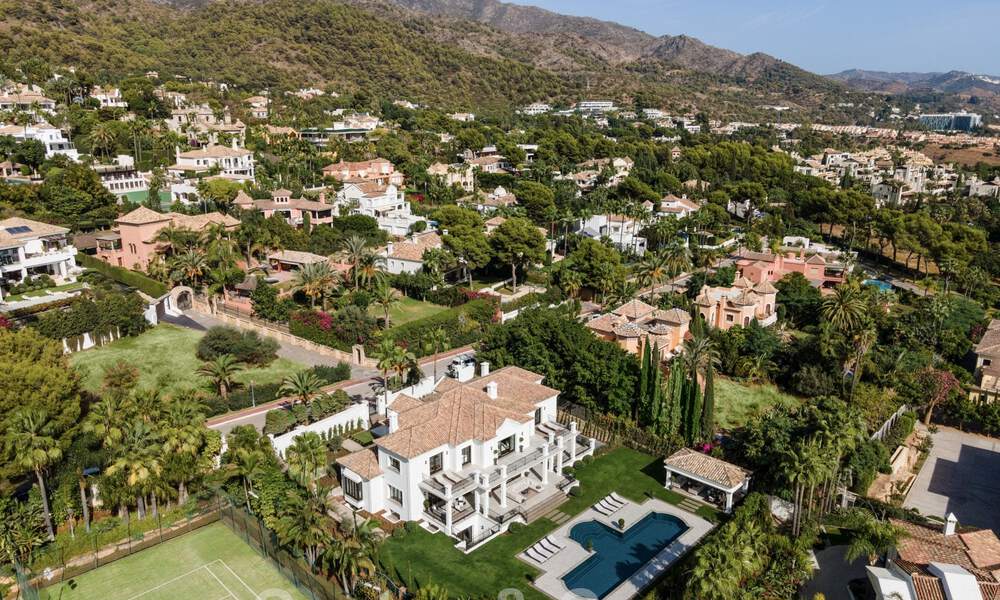 Spectacular luxury villa for sale in a Mediterranean architectural style in the prestigious Sierra Blanca villa district on Marbella's Golden Mile 46259