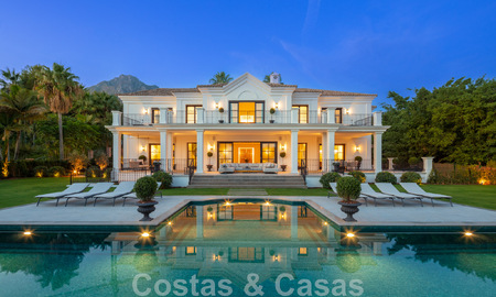 Spectacular luxury villa for sale in a Mediterranean architectural style in the prestigious Sierra Blanca villa district on Marbella's Golden Mile 46266