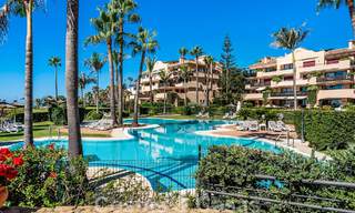Spacious, renovated apartment for sale in a beach complex with panoramic sea views, on the New Golden Mile between Marbella and Estepona 46542 