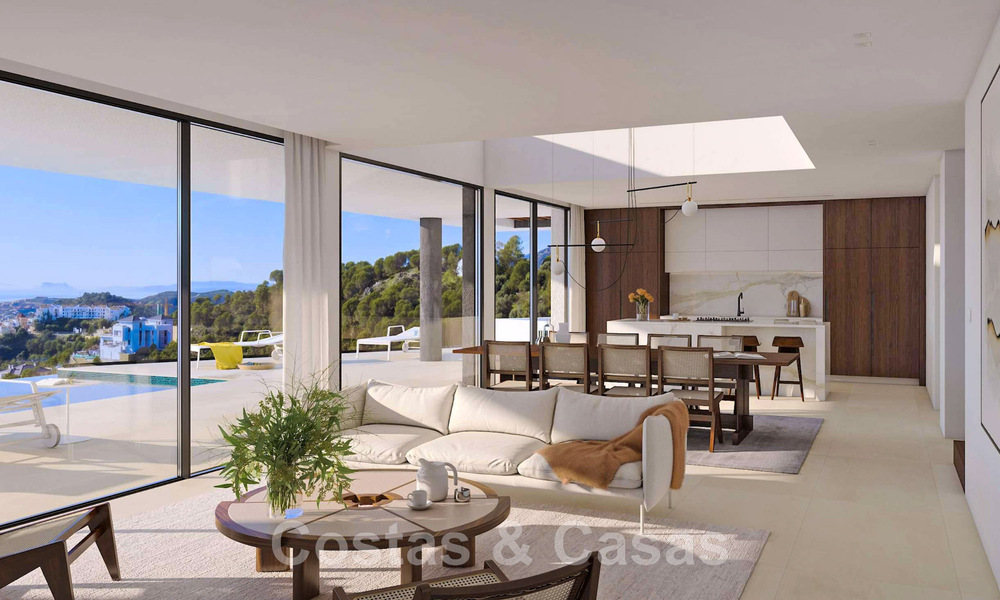 Last 3 new build villas of exclusive project for sale in privileged location, in the hills of Benahavis - Marbella 46335