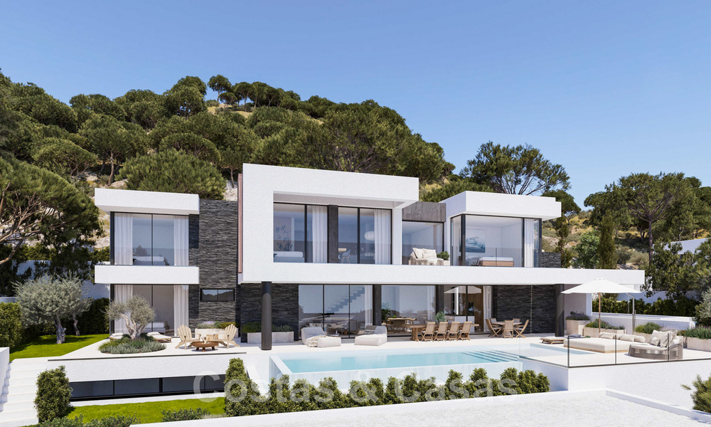 Last 3 new build villas of exclusive project for sale in privileged location, in the hills of Benahavis - Marbella 46357