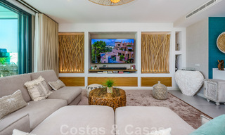 Move-in ready villa for sale with contemporary architecture in a gated villa community on the border of Mijas and Marbella 46375 