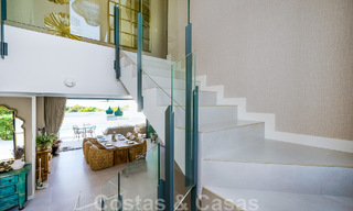 Move-in ready villa for sale with contemporary architecture in a gated villa community on the border of Mijas and Marbella 46376 