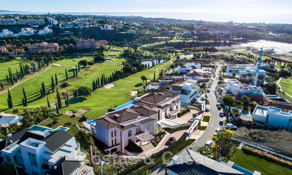 2 Masterpieces, luxury villas for sale, front line Los Flamingos Golf in Marbella - Benahavis 46486