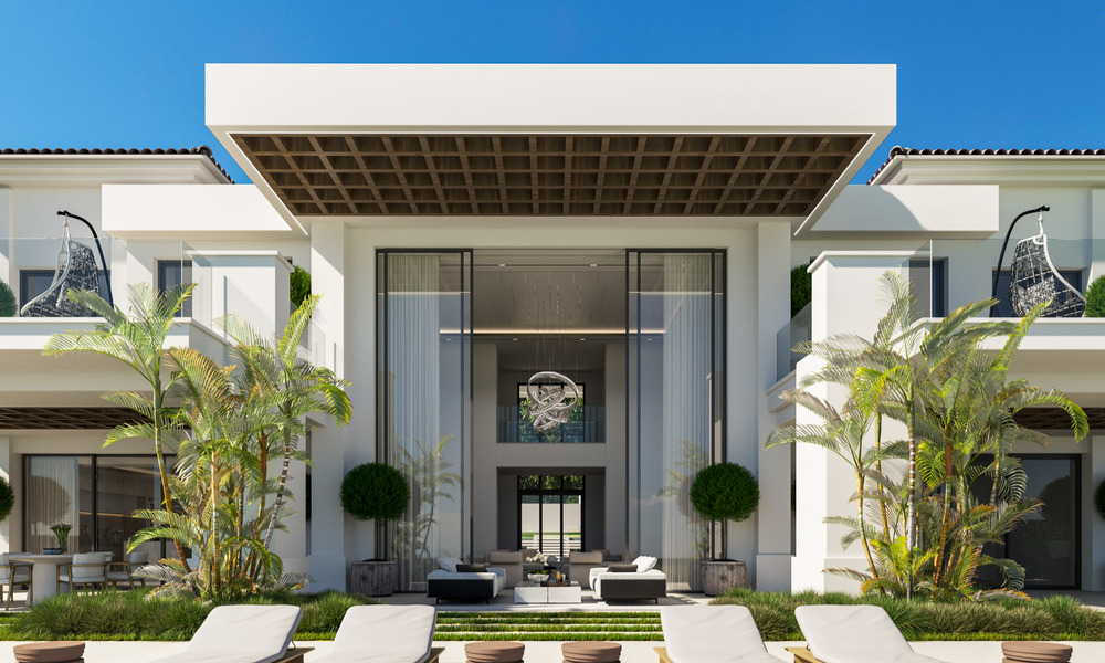 2 Masterpieces, luxury villas for sale, front line Los Flamingos Golf in Marbella - Benahavis 46487
