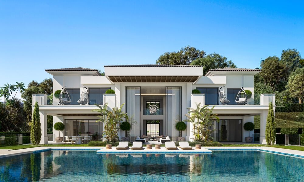 2 Masterpieces, luxury villas for sale, front line Los Flamingos Golf in Marbella - Benahavis 46488