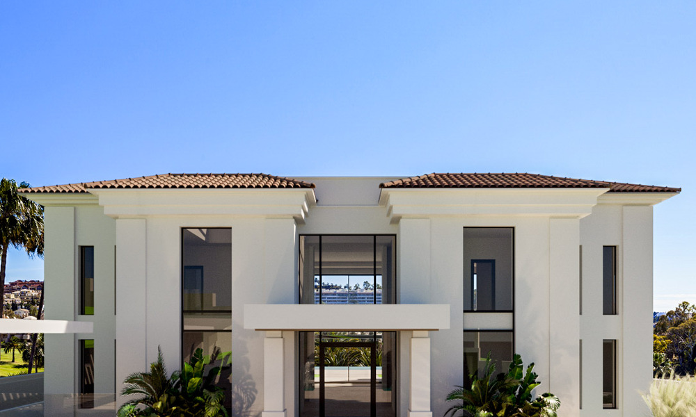 2 Masterpieces, luxury villas for sale, front line Los Flamingos Golf in Marbella - Benahavis 46493